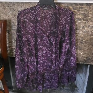 Apt. 9 Pink and Black Swirl Top